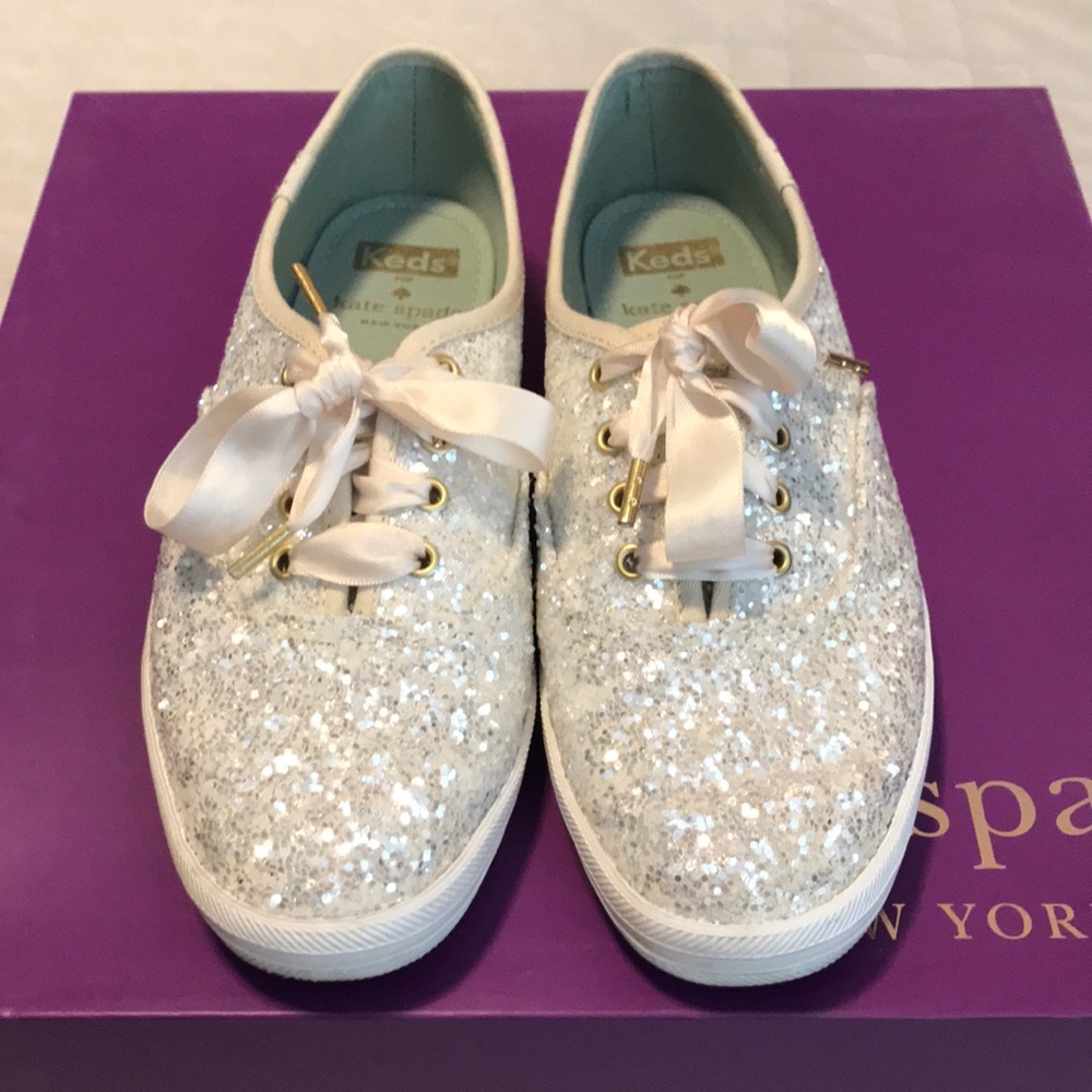 Kate Spade keds glitter shoes.